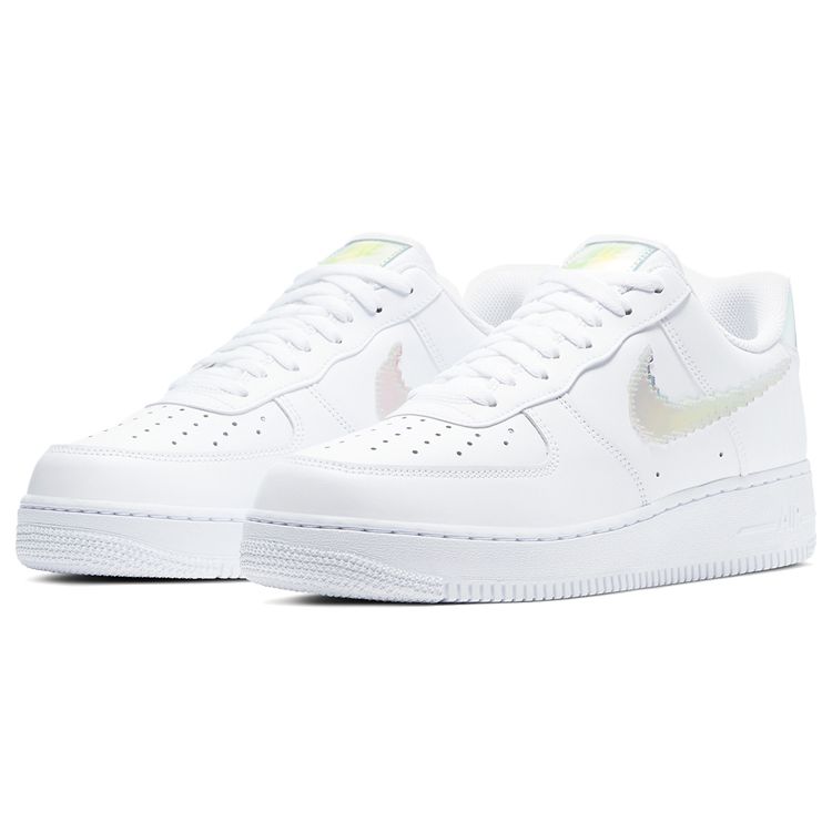 Nike Air Force 1 Low Iridescent Pixel - белые мужские кроссовки разноцветные черные CV1699-100