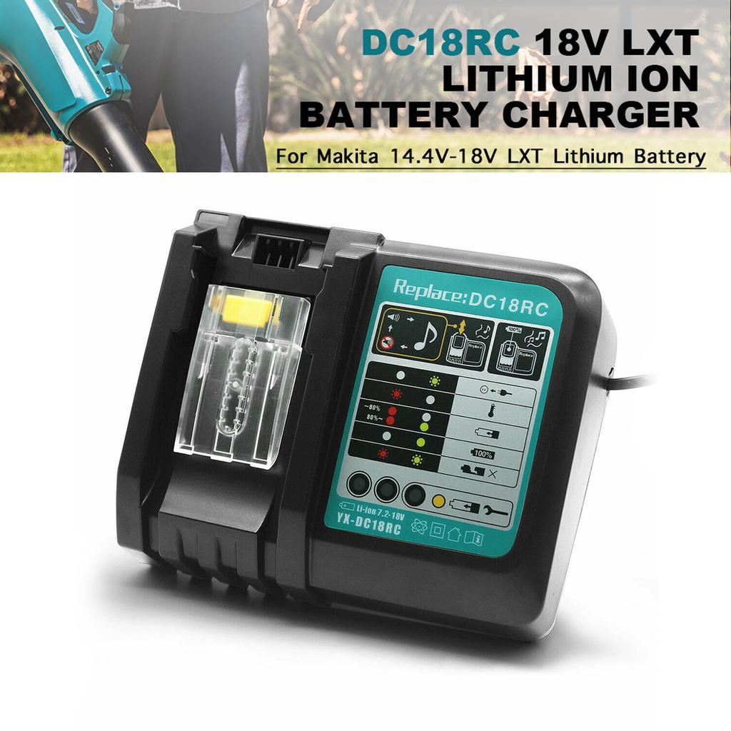 DC18RC Li-ion аккумулятор 3A зарядное устройство для Makita 18V 14.4V BL1860B,BL1850B,BL1840,BL1830,BL1820,BL1415,BL1440 зарядное устройство для электроинструмента