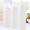 240ml Plastic Clear Squeeze Squeezy Ketchup Sauce Bottle Dispenser Mayo Kitchen Bottles Z4W5
