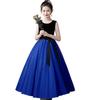 Dress Piano Recital Dress Kids Girls Concert Wedding Dress Ribbon Elegant Luxurious Formal Elegant Long Dress Dress Junior Dress [JETSO 4U] Children's