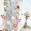 12Pcs Macaron Color Hanging Balls for Christmas Tree Foam Christmas Spheres Pendant  for Home