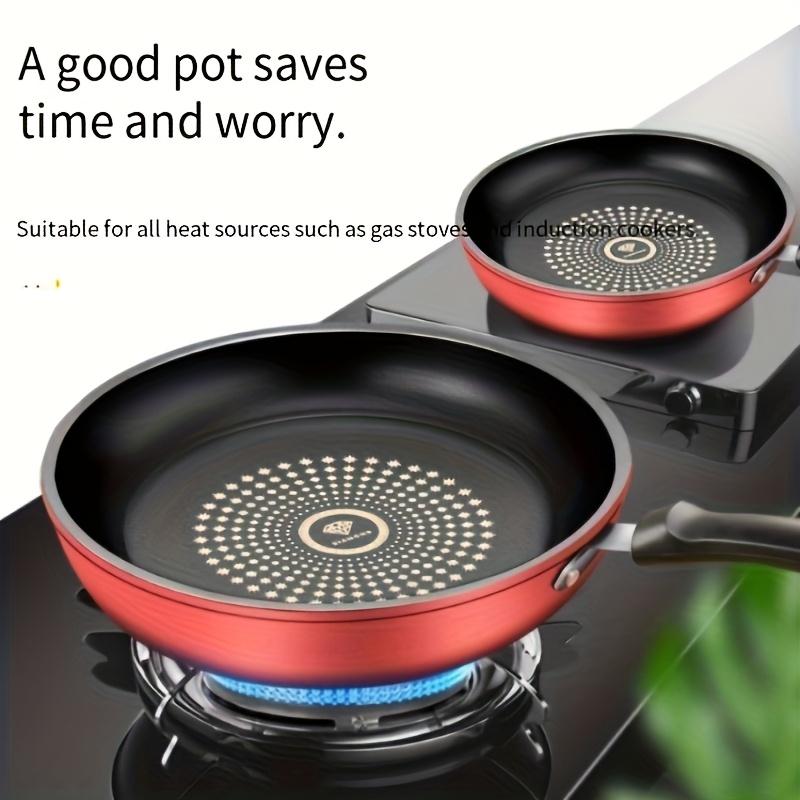 24cm Cast Iron Omelette Pan Nonstick Honeycomb Fry Pan Hot Frying Pans Electric Gas Cooktops Compatible Kitchen Cookware