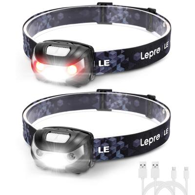 Lepro Headlight перезаряжаемый светодиодный налобный фонарь для рыбалки USB зарядка водонепроницаемый альпинизм 150 часов освещения полное освещение 30 облучение
