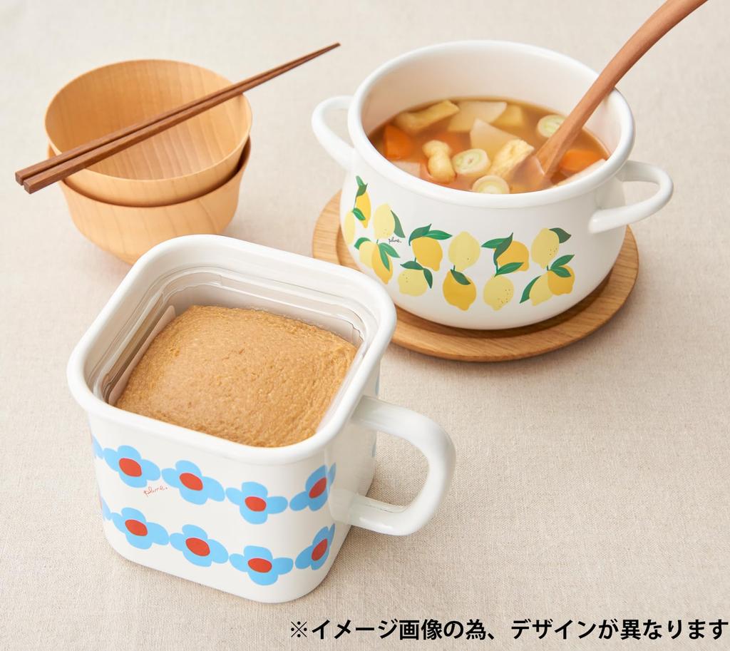 Эмалевая мульти-квадратная кастрюля Toyoro Plune с разноцветным котом, размер D14, приблизительный. Ш17.8 Н11.8 YJ-817