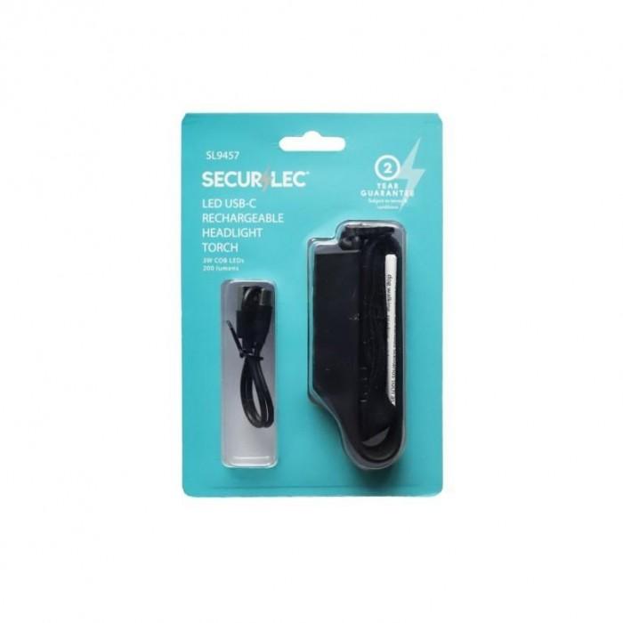 Налобный фонарь Securlec с USB-подзарядкой