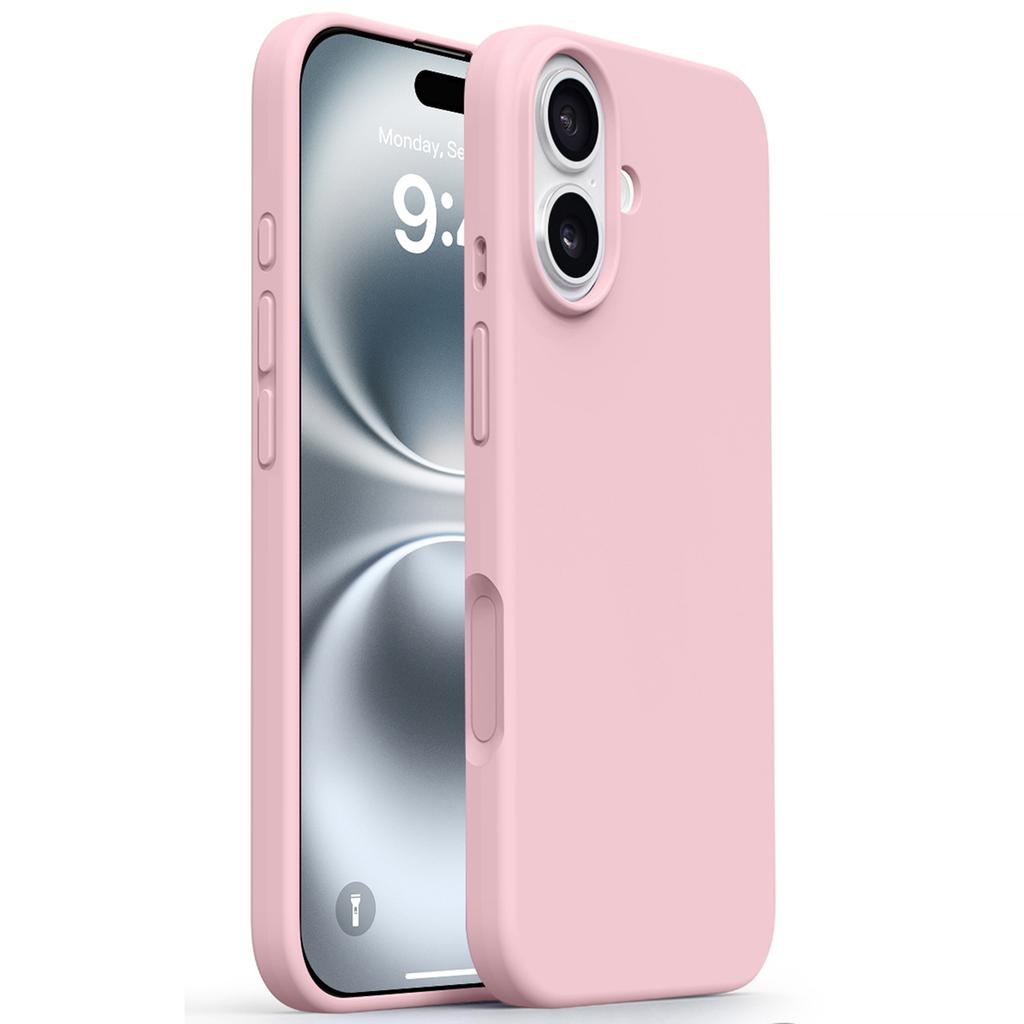 Чехол для iPhone 17 с мягкой подкладкой из микрофибры, жидкий силикон+ПК, чехол для телефона