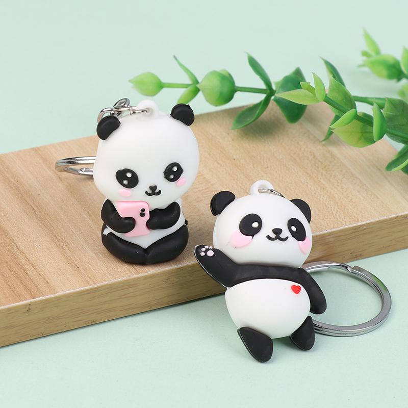 Creative Cartoon Red Panda Keychain Couple Keychains Pendants Car Bag Key Chains