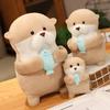 11/21/31cm Cute Cartoon Otter Plush Toys Baby Kids Cute Lovely Soft Stuffed Dolls for Christmas Holiday Birthday Gift