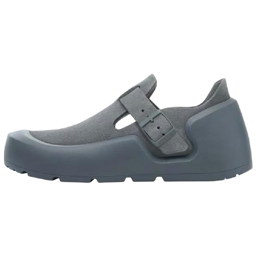 Birkenstock Рейкьявик Замшевые Низкие Повседневные Кроссовки Унисекс Известняково-серые Узкие 1030116