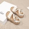 Girls Sandals Summer 2025 Girls Foreign Roman Shoes Summer Beach Sandals Soft-soled Princess Sandals