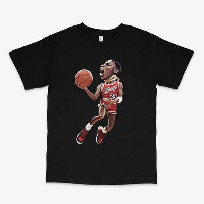 Черная футболка Mj 85