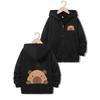 New Stylish Casual Hoodie Capybara Jacket for Boys Girls Zipper Spring and Autumn Trendy Animal Cartoon Sweatshirts Zip Up