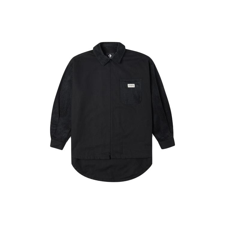 Converse Jackets Women's Ink Black Lapel Moderate Other (Unisex) Jackets 10023050 A03