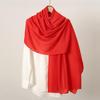 Autumn/Winter Trendy Solid Color Linen Women's Scarf – Southeast Asia Popular Cotton & Linen Feel Long Scarf