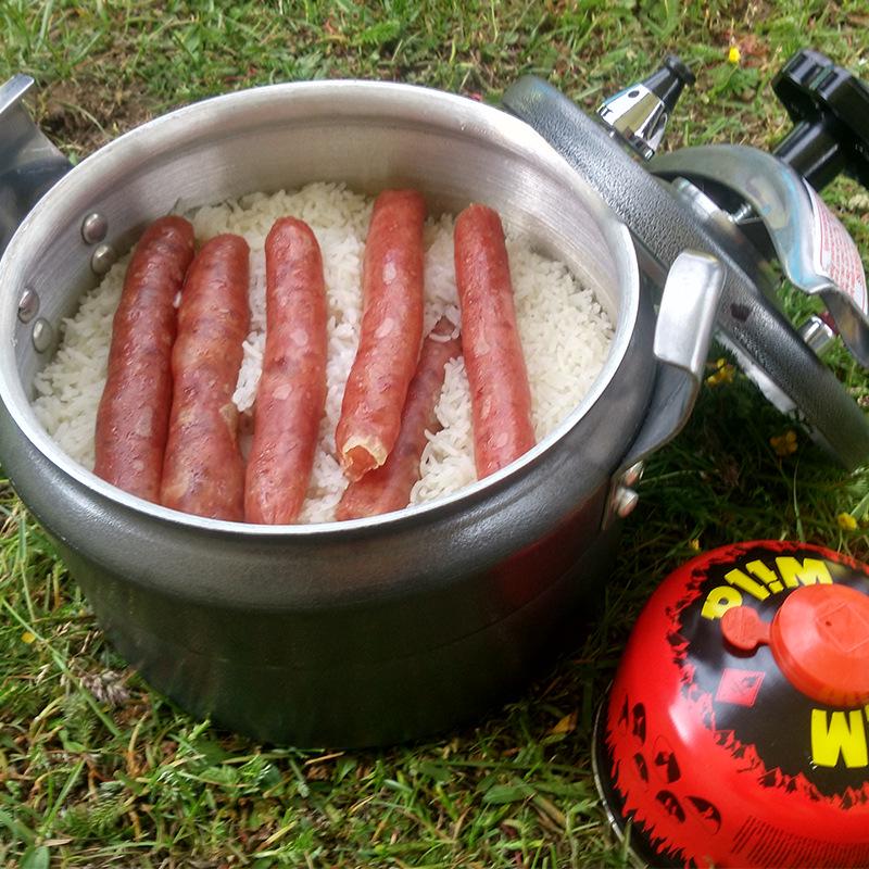 Explosion-Proof Portable Mini Pressure Cooker for Camping & High-Altitude Cooking