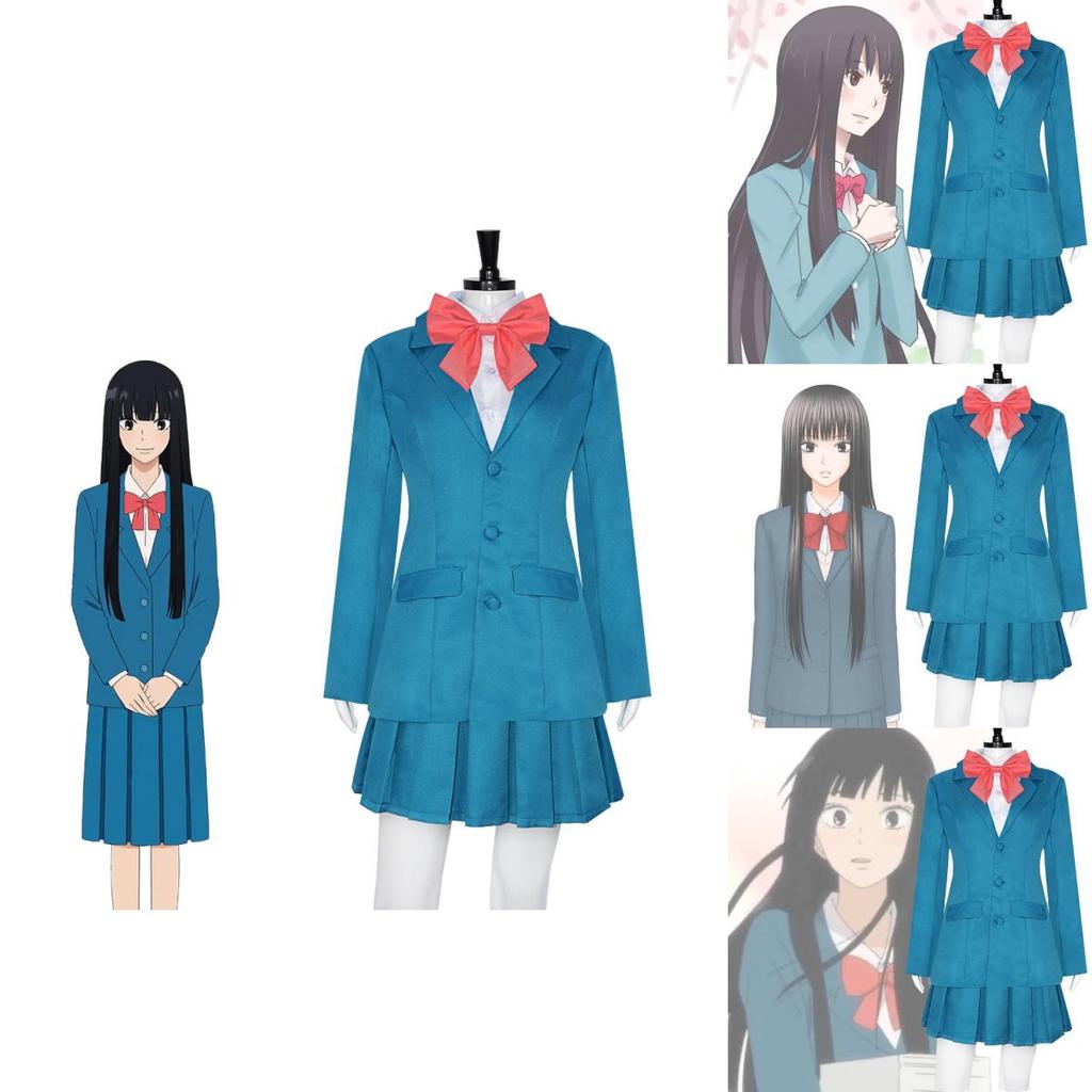 Kimi Ni Todoke Косплей Костюм Куронума Савако Юбка Наряд Школьная Форма Девочка