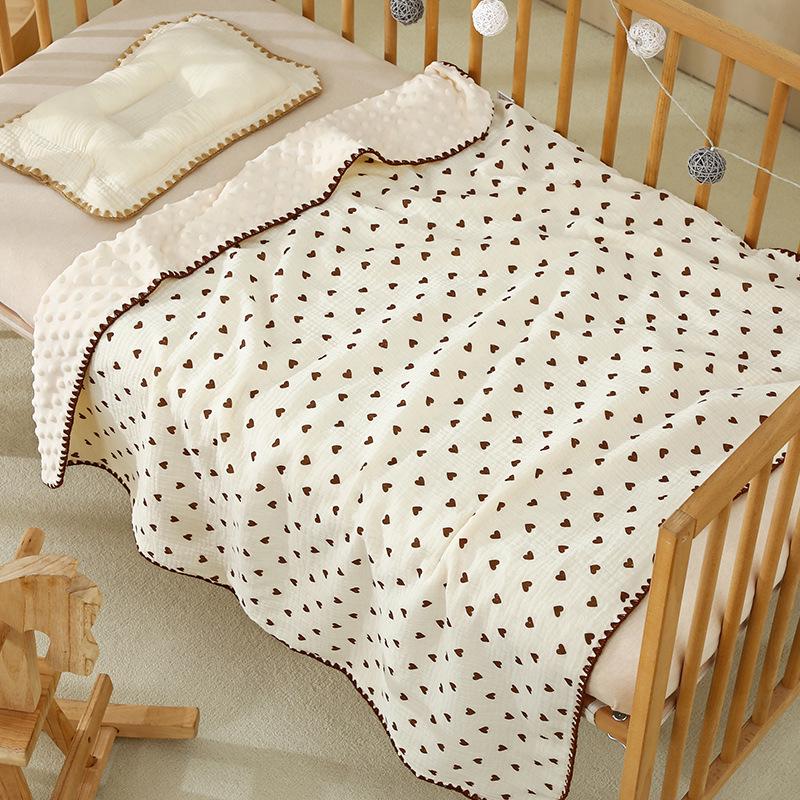 Cartoon Pattern Pure Cotton Baby Blanket & Bath Towel