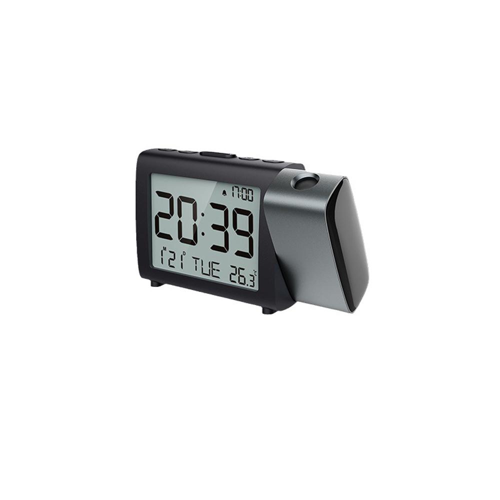 Проекционный будильник для спальни, цифровые часы-проектор с режимом выходного дня, датой, температурой,