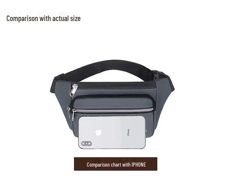 Unisex Waterproof Fanny Pack: Large Capacity, Wear-Resistant Cell Phone and Wallet Waist Bag for Outdoor Sports