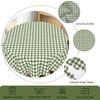 1 шт. Летняя ретро простая зеленая клетчатая скатерть, Маленькая свежая клетчатая печатная прямоугольная скатерть, Скатерть для вечеринки, Домашняя скатерть