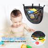 Bathroom Toy Storage Bag with Hooks Mesh Design Water Leakage Mildew-Proof Kids Toy Storage Organizer