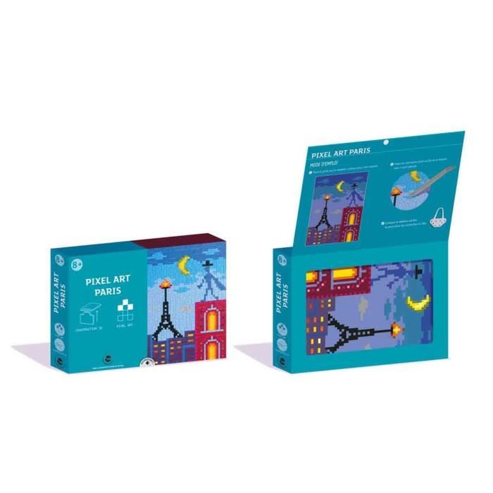 Craft Kit - MegaCrea DIY - 3D PIXEL ART Construction - Multicolor - From 3 Years Old - Mixed