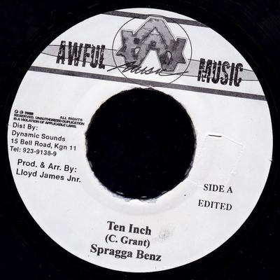 7-дюймовая пластинка SPRAGGA BENZ - Ten Inch NONE Awful Music 2002 Ямайка Регги, Ска и Даб Б/у