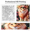 Frame Diy Painting By Numbers Tiger Animals Picture Coloring By Numbers Starter Kits Acrylic Paint Wall Arts For Home Decors 40x50