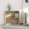 VidaXL Bookcase Sonoma Oak 80x30x76.5 Cm Engineered Wood, Shelf, Bookcase, Storage Shelf, Furniture 801002
