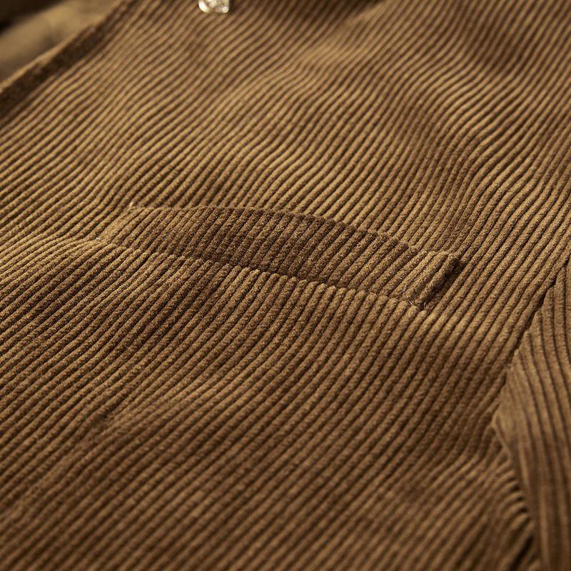 Весенне-осенняя мужская куртка Куртка мужская Свободная Маленькая Повседневная Вельветовый костюм Мужской