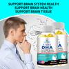 DHA Fish Oil Powder Dietary Supplement, With Vitamin E, 120 Softgels Per Bottle