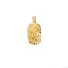 E.B.belle Trendy Personality Square Stainless steel Pendant Embossment 12 Constellation Sign PVD Gold-plating Necklace For Women