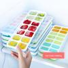 Silicone Ice Cube Tray with Lid 14 Cubes Easy Release Stackable Ice Mold for Cocktails Coffee Juice Whiskey Ice Drink Maker