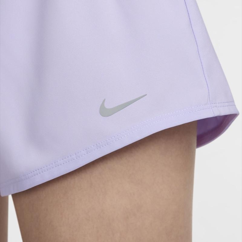 Nike Шорты женские повседневные Dry Fit One Loose средней посадки длиной три четверти Лилово-фиолетовые DX6011-512
