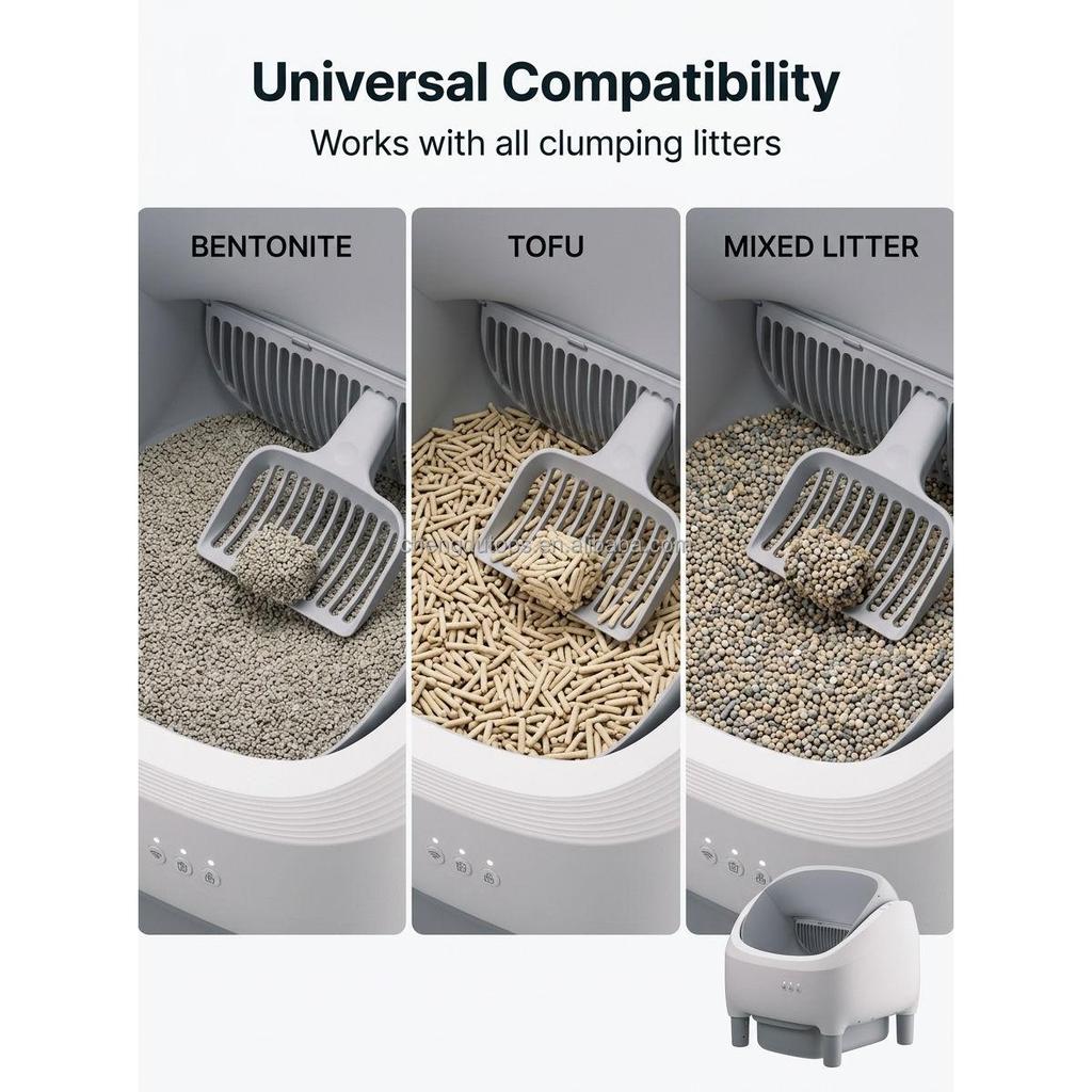 Tops Mini-G European Warehouse Stock Free Delivery Direct Order Smart Automatic Eco-Friendly Open Design Cat Litter Box