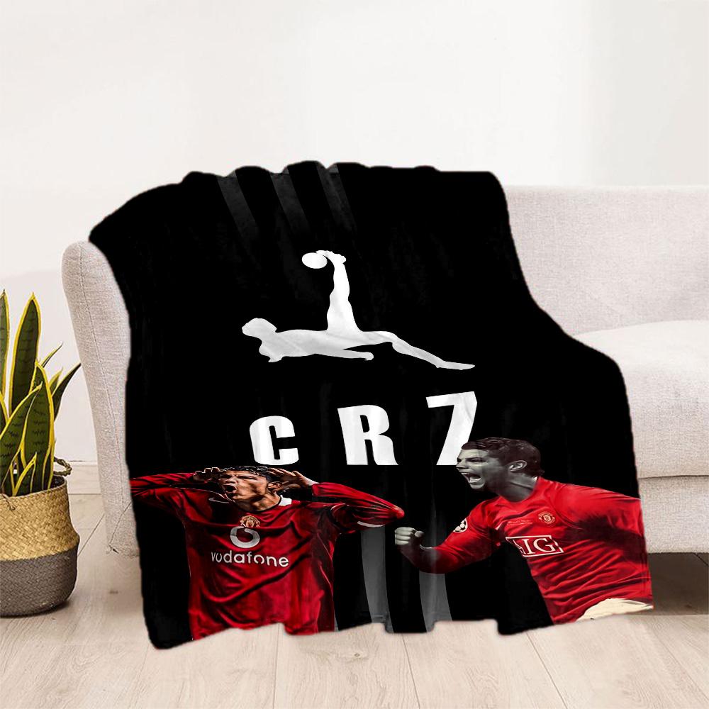 Ronaldo's Crz Football Legends Blanket Ultra-Soft Great for Sofa Livingroom Seaside Four Seasons Universal Modern Gift for Travel Home Birthdays