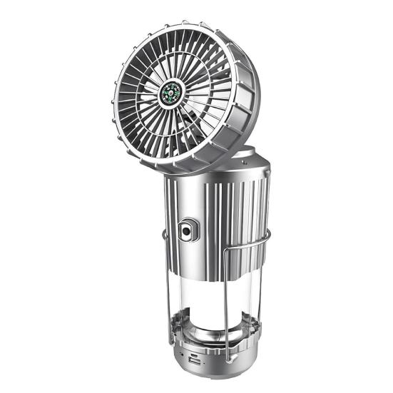 Солнечный кемпинговый фонарь с вентилятором Сверхяркий Высокий световой поток Компактный