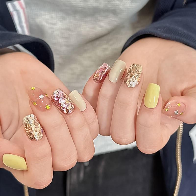 Korean Nail Glitter Flakes Mermaid Shiny Sequins Art Decorations DIY Manicure