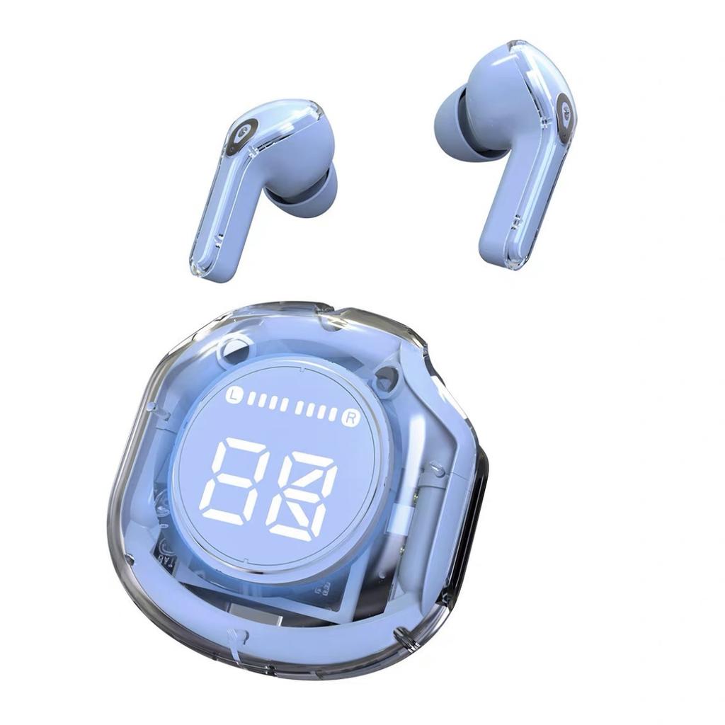 Bluetooth 5.3 Wireless Earbuds New Transparent 2nd Generation Charging Case Earphones Waterproof Sports Music Headphones Noise Canceling HiFi Stereo