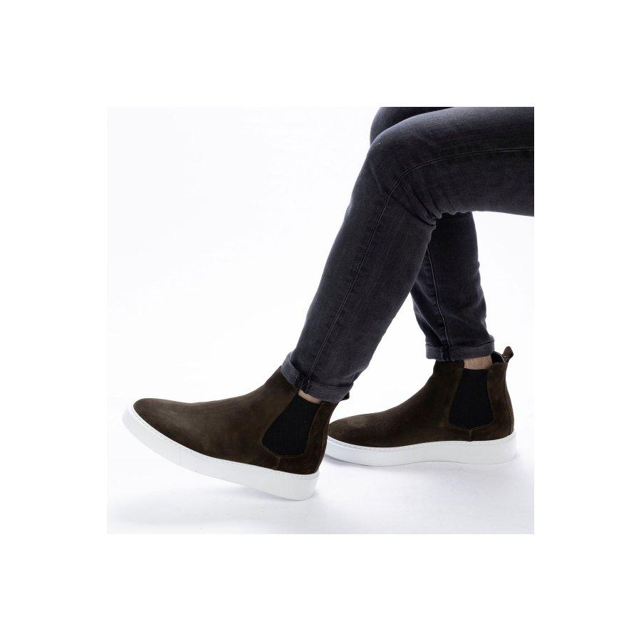 Men's Genuine Suede Leather Chelsea Boots