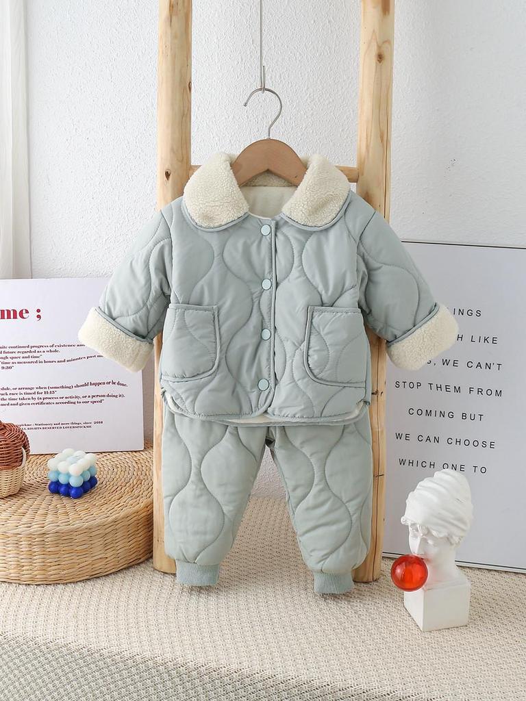 Детский хлопковый костюм на флисовой подкладке 2023: Зимняя куртка принцессы для мальчиков и девочек