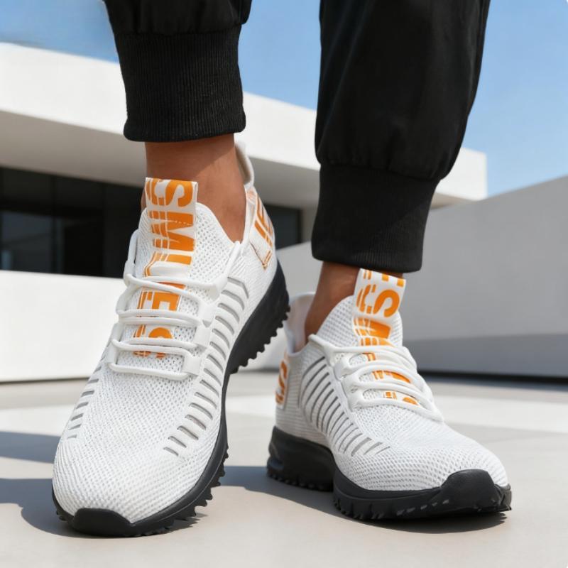 Fashionable Men'S Sneakers Lightweight Breathable Fast Drying Mesh Cushioning Running Shoes Fitness Training Non Slip Men Shoes