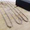 Унисекс набор из 3-х цепей, ожерелье с цепочкой из лисы и вязаного узора, набор цепочек из серебряного ожерелья, набор подарочных ювелирных аксессуаров, цепочка