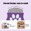 Расческа от блох для домашних животных, инструмент для удаления пятен от слез у домашних животных, расческа из нержавеющей стали для ухода за собаками и кошками с закругленными зубцами для мелких, средних и крупных домашних животных