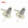 2 Pcs Motorcycle Gasoline Fuel Filter 90 Degree Right Angle Suitable for Honda- Yamaha- Suzuki- ATV Quad UTV Motocross Scooter
