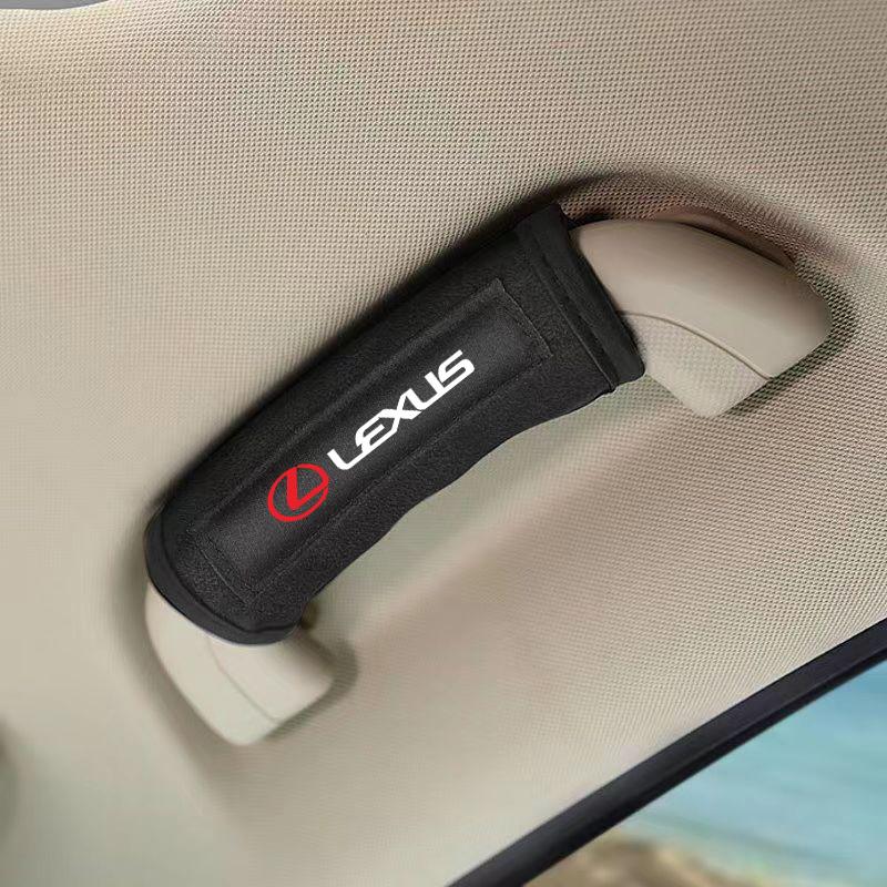AAPI1 2026 Hot Interior Stickers Car Pull Gloves Roof Armrest Handle Protect Cover Accessories For Lexus IS300H NX300H CT200H IS250 IS