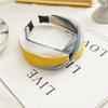 Широкие тканевые повязки-пучки для волос для женщин, повязка на голову из ткани контрастного цвета, обруч для волос для девочек, женские аксессуары для волос
