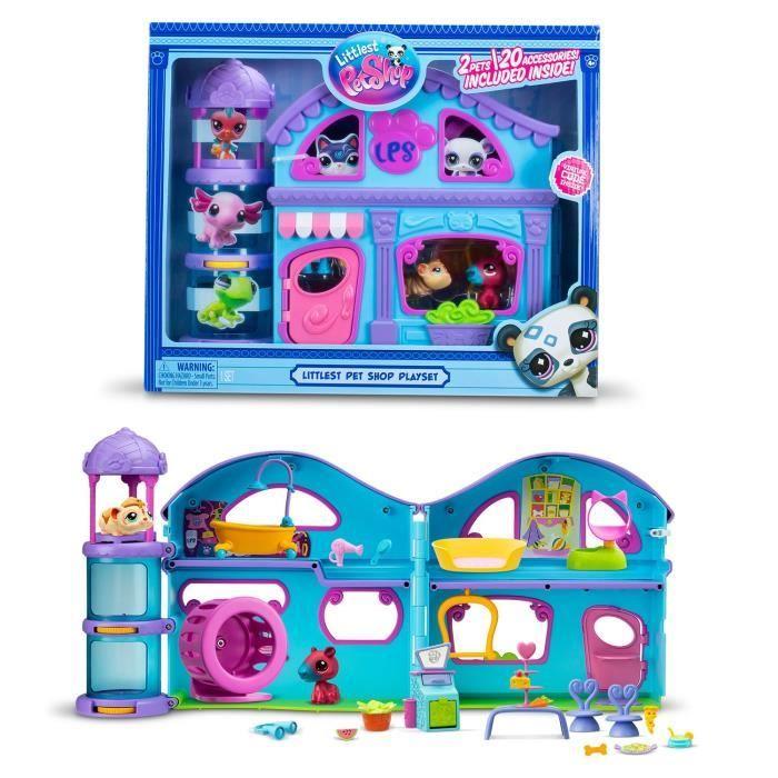 Большой Дом - BANDAI - Littlest Pet Shop с 3 питомцами, включая 1 эксклюзивного