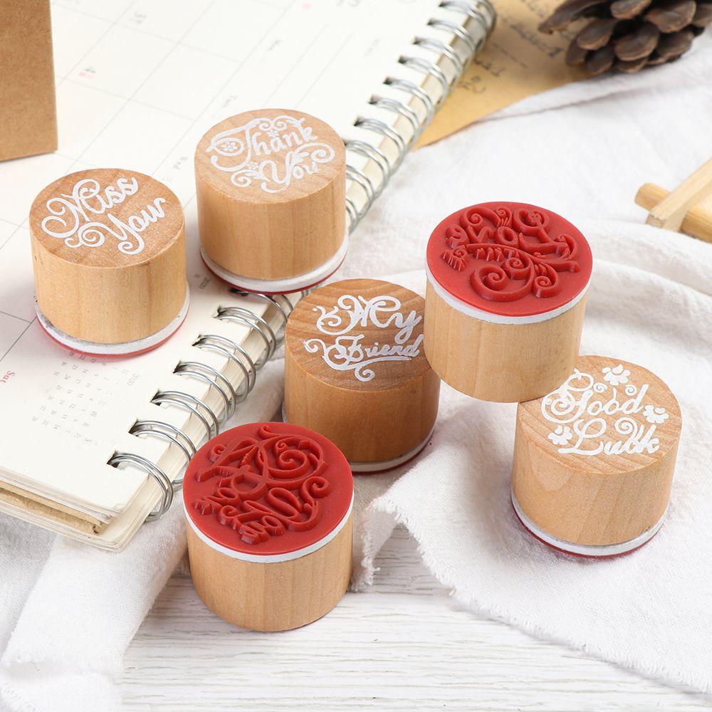 Рисование для тебя Спасибо Деревянный резиновый штамп Благословение Приветственные слова Скрапбукинг Штамп для писем