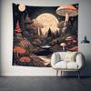 Boho Glow In the Dark Mushroom Tapestry for Living Room Bedroom Tapestry Home Wall Decor